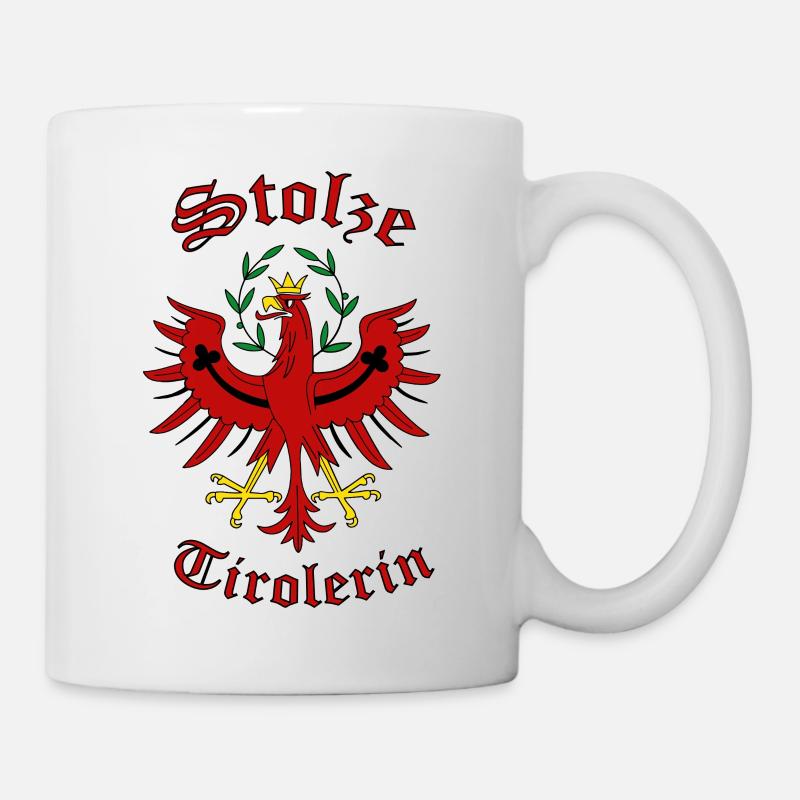 Stolze Tirolerin - Tasse - Weiß