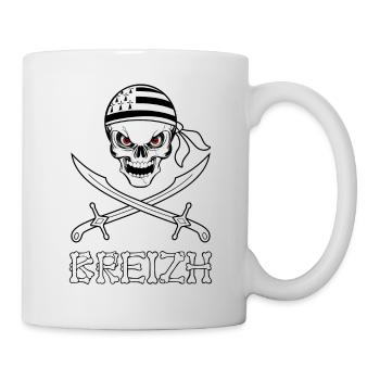 Bretagne - Breizh 18 - Mug blanc - blanc - Droite