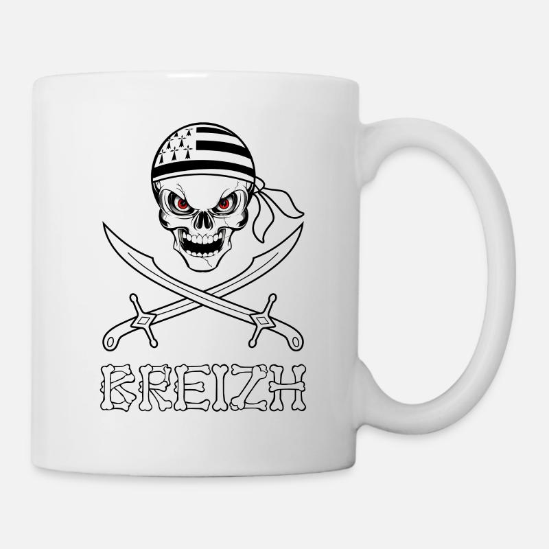Bretagne - Breizh 18 - Mug blanc - blanc