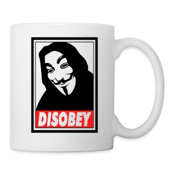 discobey anonymous - Mug blanc - blanc - Droite