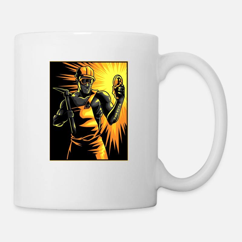 Bitcoin Miner Satoshi Nakamoto BTC Bitcoins Mining - Tasse - Weiß