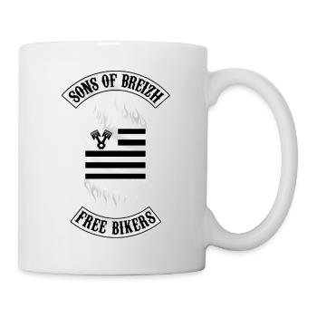 sons of breizh free bikers - Mug blanc - blanc - Droite