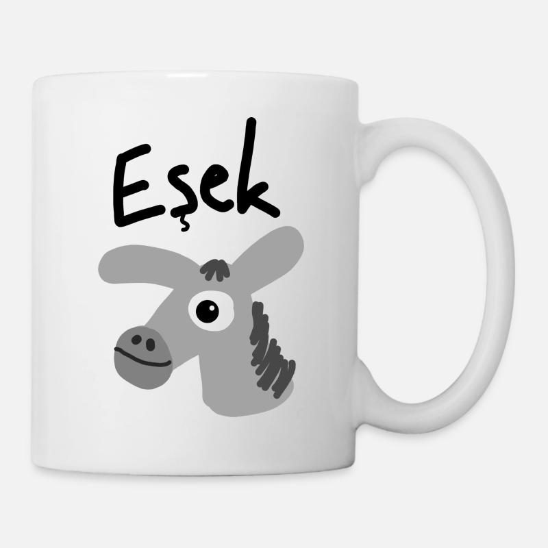 Esel türkisch - Tasse - Weiß