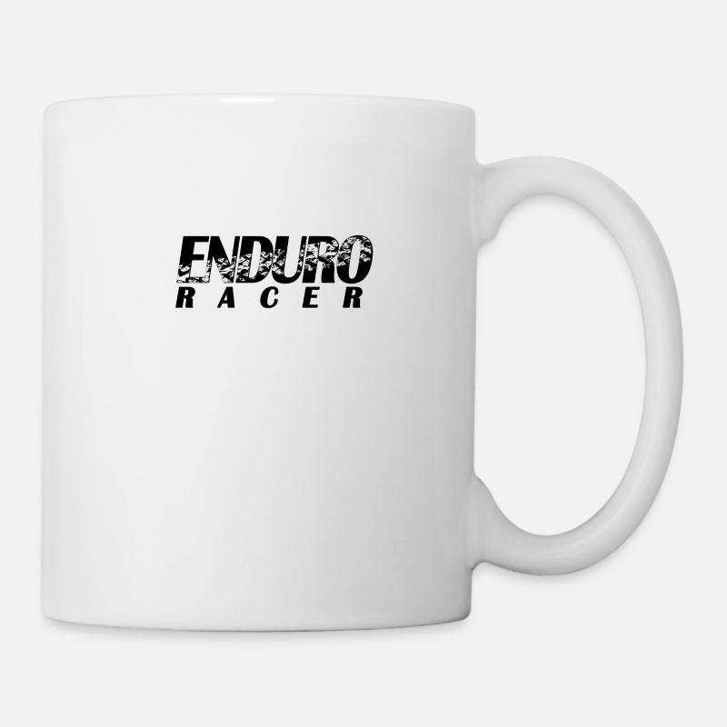Enduro Racer - Course - Biker - Moto - Mug blanc - blanc