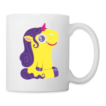 Kleines Einhorn - Tasse - Weiß - Rechts