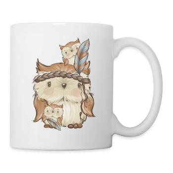 hibou - Mug blanc - blanc - Droite