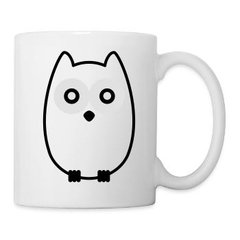 chouette - Mug blanc - blanc - Droite