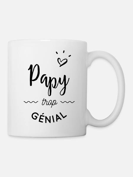 Papy trop genial - Mug blanc - blanc