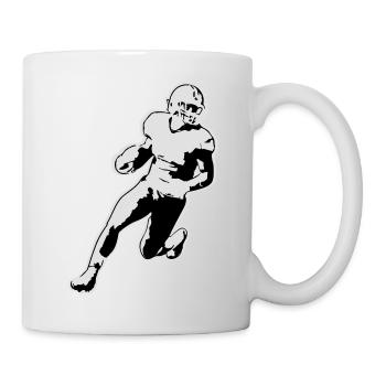 American Football - Tasse - Weiß - Rechts