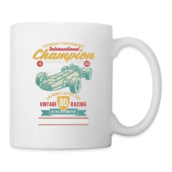 Champion international de voiture - Mug blanc - blanc - Droite