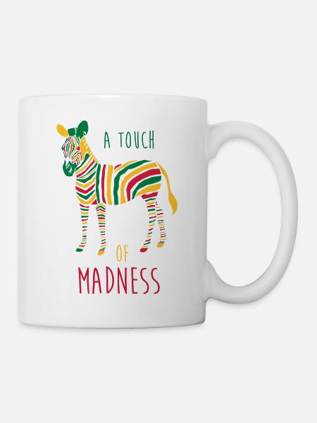 A Touch of Madness - Zebra - Color your Life ! - Mug blanc - blanc