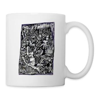 Guerrier alpha - Mug blanc - blanc - Droite