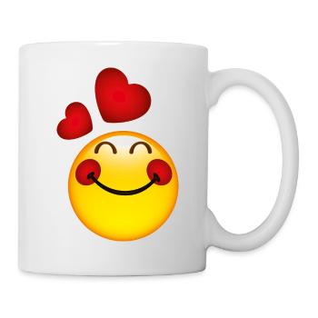 Smiley in Love - Mug - white - Right