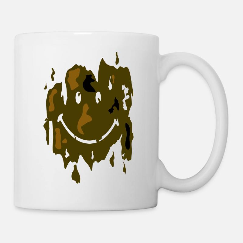 Smiley Mud - Tasse - Weiß
