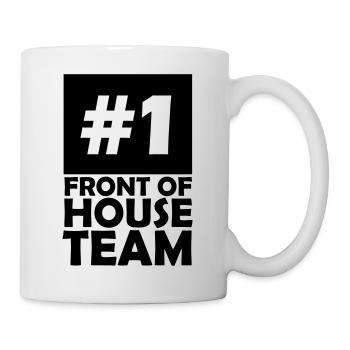 number one front of house team - Mug - white - Right