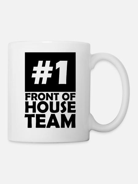 number one front of house team - Mug - white