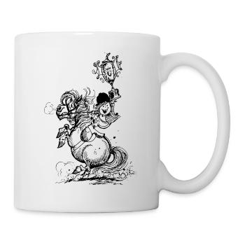 Thelwell Champions Pferd Pose - Tasse - Weiß - Rechts