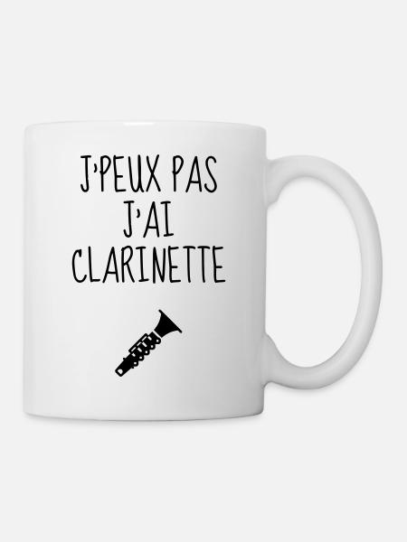 Clarinette Clarinettiste Musique Musicien Concert - Mug blanc - blanc