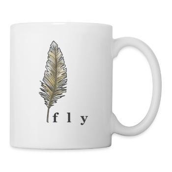 Printemps, voler - Mug blanc - blanc - Droite