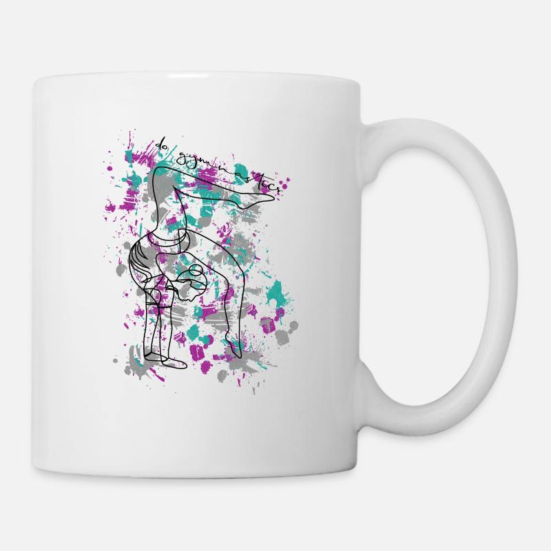Gymnastique au sol - Mug blanc - blanc