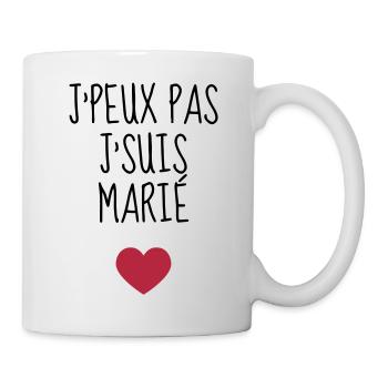 Mari / Femme / Mariage / Marié / Epoux / Epouse - Mug blanc - blanc - Droite
