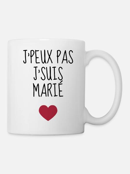 Mari / Femme / Mariage / Marié / Epoux / Epouse - Mug blanc - blanc