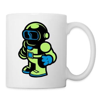 Cartoon Spaceman Astronaut - Mug - white - Right