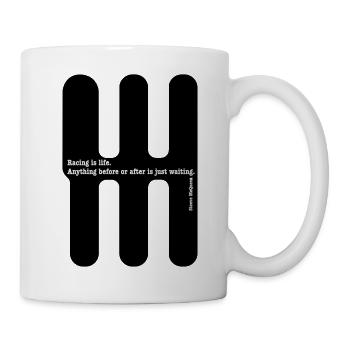 Racing is life... By Steeve McQueen - Mug blanc - blanc - Droite