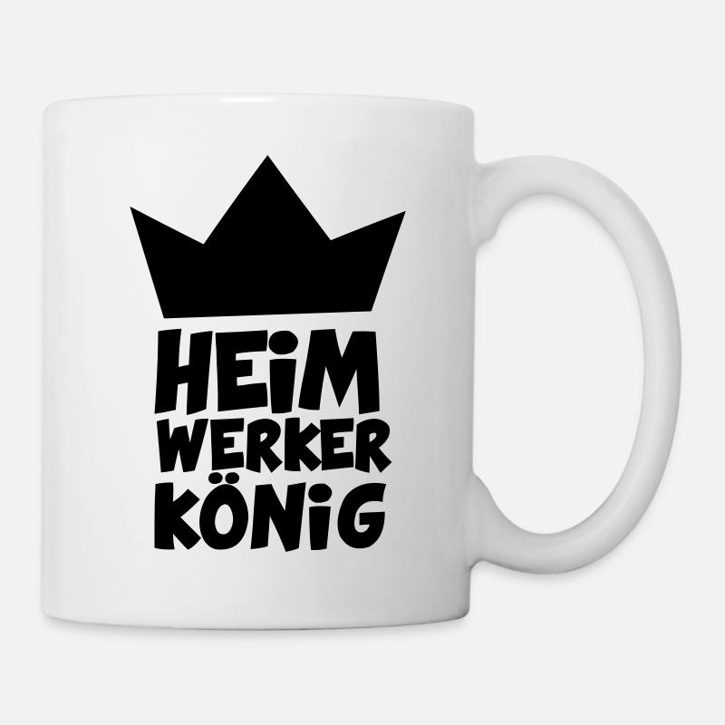 HEIMWERKERKÖNIG - Tasse - Weiß