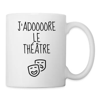 Theater / Theatre / Theaterleute / Schauspieler - Tasse - Weiß - Rechts