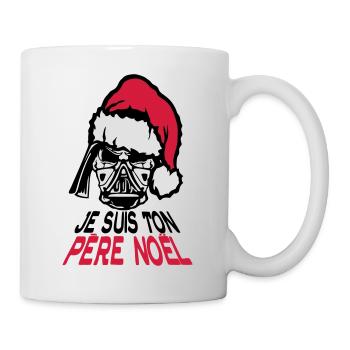 je suis ton pere noel citation tete mort - Mug blanc - blanc - Droite