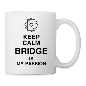 Bridge Card game Kartenspiel Jeu de cartes - Mug - white - Right
