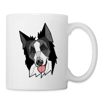 Border-Collie - Schwarzweiss - Tasse - Weiß - Rechts