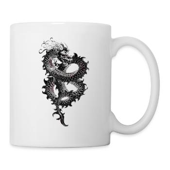 Drache - Tasse - Weiß - Rechts