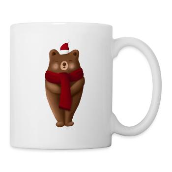 Weihnachten Bär Christmas - Tasse - Weiß - Rechts