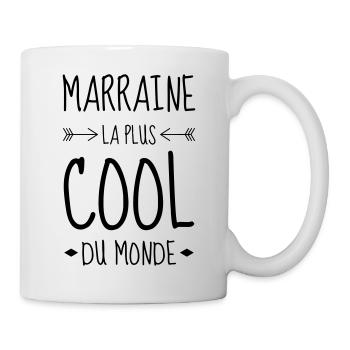 Parrain / Marraine / Filleule / Filleul - Mug blanc - blanc - Droite