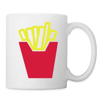 pommes - Tasse - Weiß - Rechts
