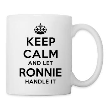 keep calm and let ronnie handle it - Mug - white - Right
