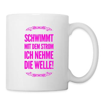 gegen den Strom - Tasse - Weiß - Rechts