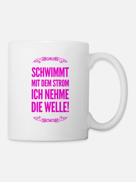 gegen den Strom - Tasse - Weiß