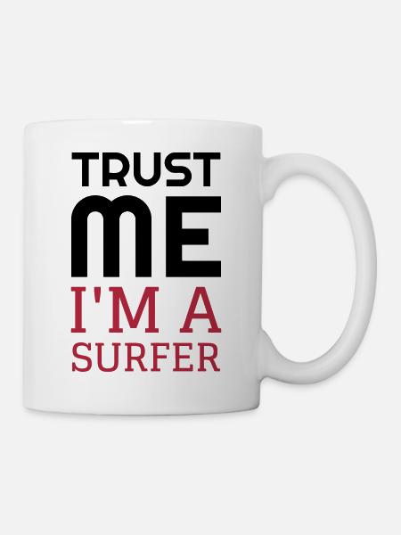 Surf / Surfing / Surfer / Surfen / Beach - Mug - white