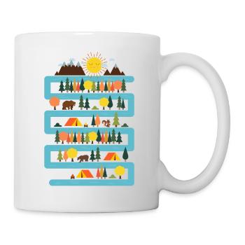 River & Forest (Camping) - Mug - white - Right