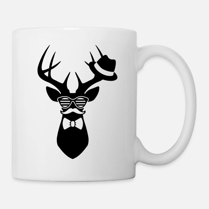 hirsch bachelor - Tasse - Weiß