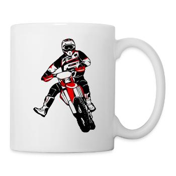 Enduro - off-road - motorcycle off-road sport - Mug - white - Right