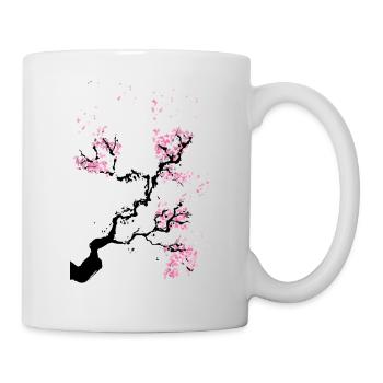 Japon fleur de cerisier - Mug blanc - blanc - Droite