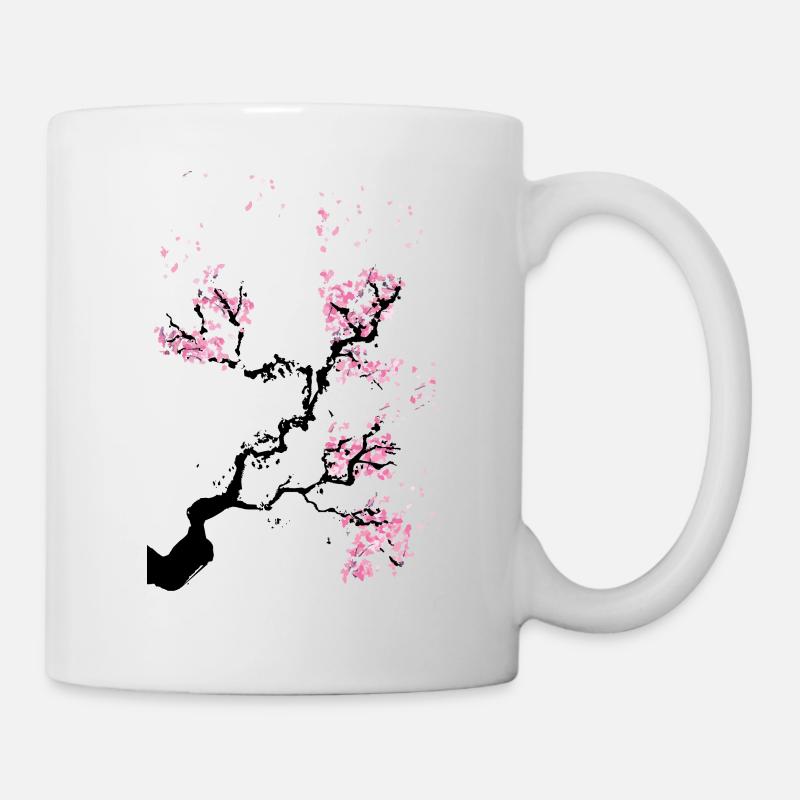 Japon fleur de cerisier - Mug blanc - blanc