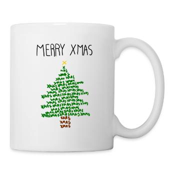 MERRY XMAS - Tasse - Weiß - Rechts
