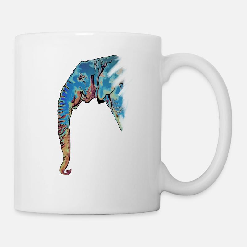 Elephant Design - Mug - white