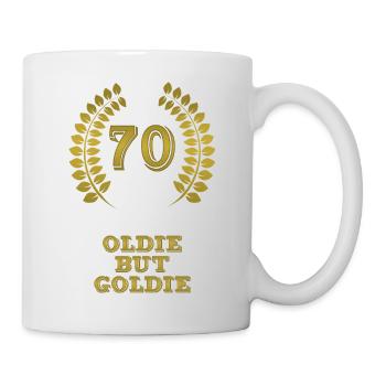 Oldie but Goldie 70 - 70 Jahre Geburtstag Jubiläum - Tasse - Weiß - Rechts