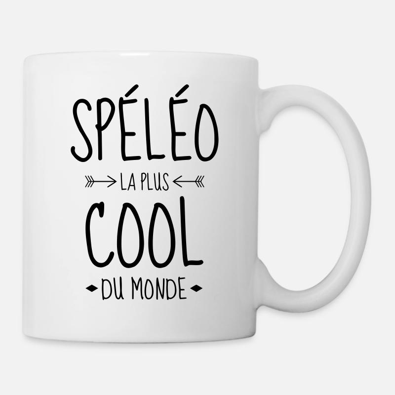 spéléologue / spéléologie / spéléo / alpiniste - Mug blanc - blanc